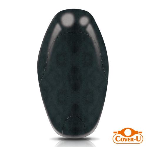 【Cover-U】彩繪機車座墊套-黑色仿皮革紋(防燙、防潑水)