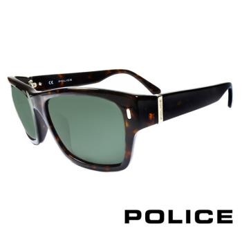 POLICE 義大利警察個性型男眼鏡 - 豹紋 POS1885－0722
