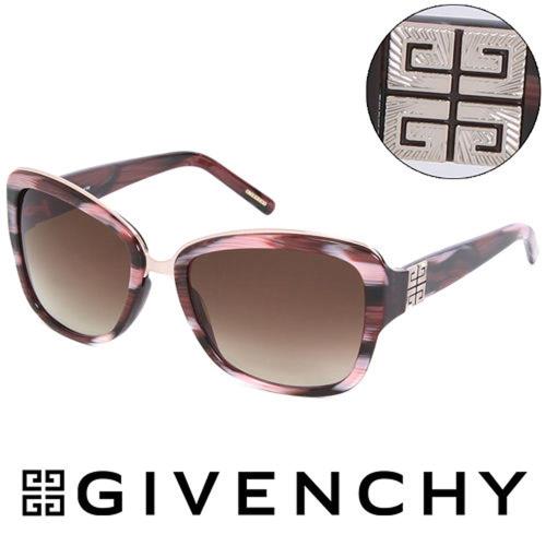 GIVENCHY 法國魅力紀梵希都會玩酷大理石紋浪漫造型太陽眼鏡 - (紅) GISGV82707L3