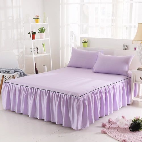 HUEI生活提案 韓系玩色二件式枕套床罩組 特大 粉紫