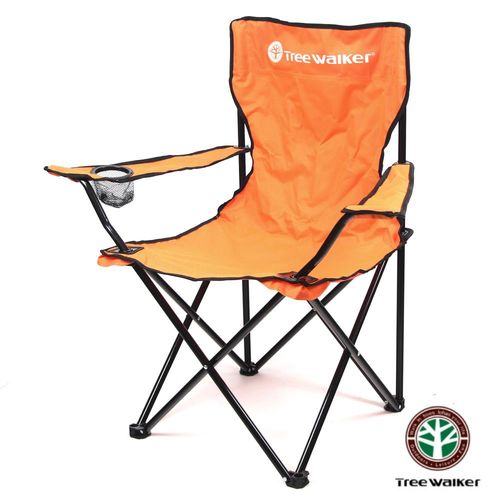 TreeWalker 休閒折疊扶手椅-亮橘