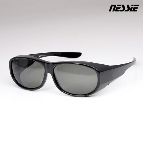 Nessie尼斯眼鏡 偏光太陽眼鏡-全罩(黑)