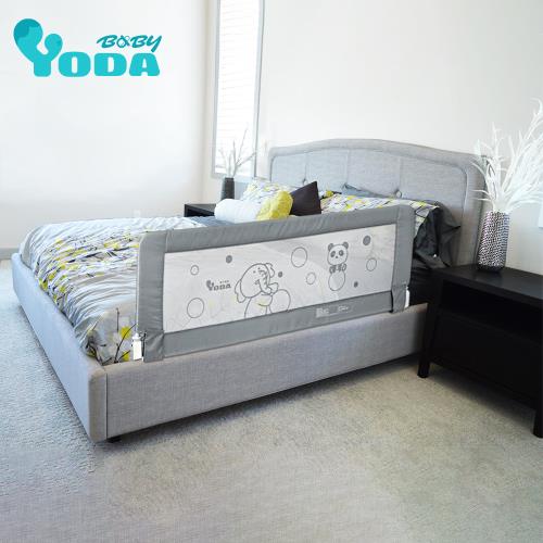 YoDa 第二代動物星球兒童床邊護欄-小熊灰二入組