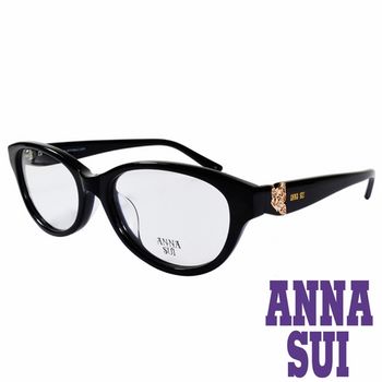 ANNA SUI 日本安娜蘇 質感金屬蝴蝶造型眼鏡(黑)AS634-001