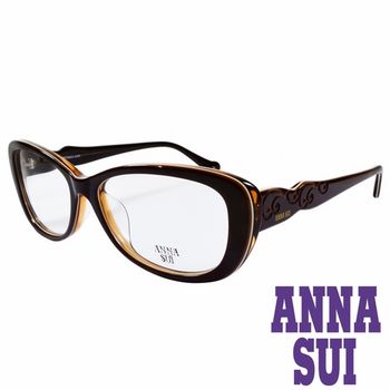 ANNA SUI 日本安娜蘇 印象圖騰造型眼鏡(咖啡)AS635-102