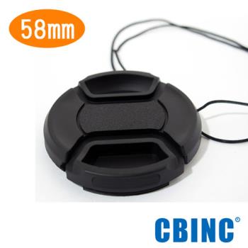 CBINC 58mm 夾扣式鏡頭蓋( 附繩 )