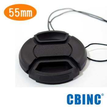 CBINC 55mm 夾扣式鏡頭蓋( 附繩 )