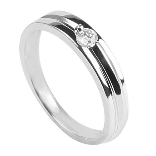 【BRILLMOND】10分 天然鑽石 925銀 堅定男戒