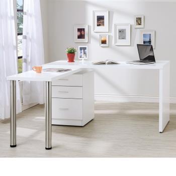 Boden-凱希4.9尺多功能旋轉桌/工作桌/辦公桌(白色)