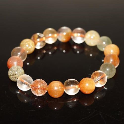 【喨喨飾品】福祿壽手鍊聚集三色髮晶的幸福象徵 N338