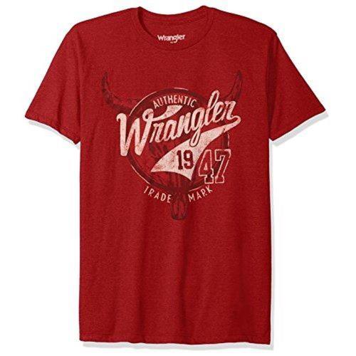 Wrangler 2017男時尚藍哥標誌款紅色圓領短袖ㄒ恤(預購)