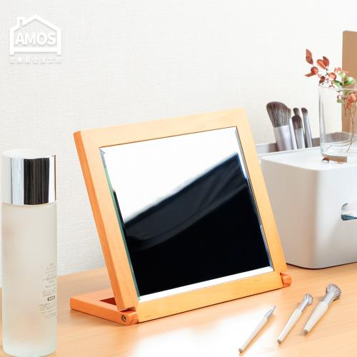 【Amos】古典佳人桌上木框立鏡