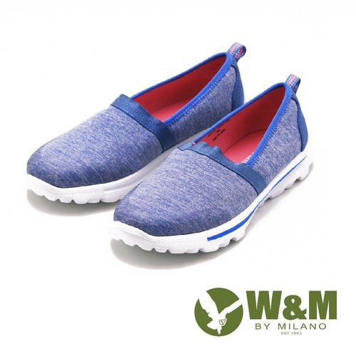 W&M MODARE系列 素面直套式休閒鞋 女鞋-藍(另有灰、黑)