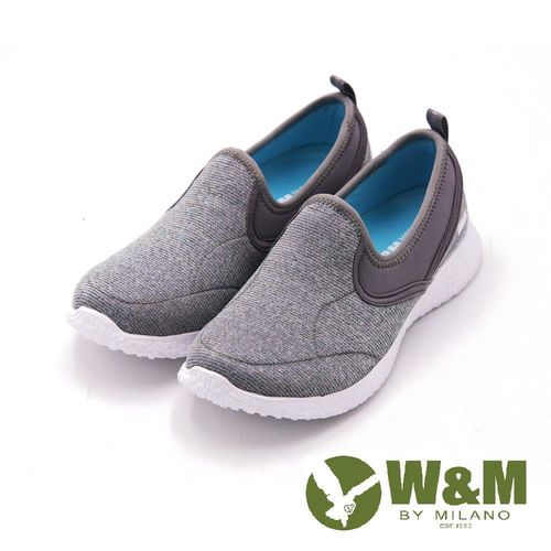 W&M MODARE系列 素面直套式休閒鞋 女鞋-灰(另有藍)