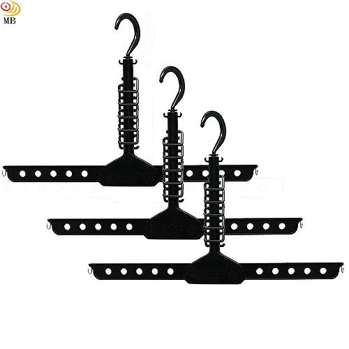 月陽多功能魔術衣架領帶架皮帶架超值3入(LY14533)