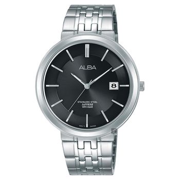 ALBA雅柏 都會時尚手錶 黑 40mm VJ42-X224N AS9D81X1