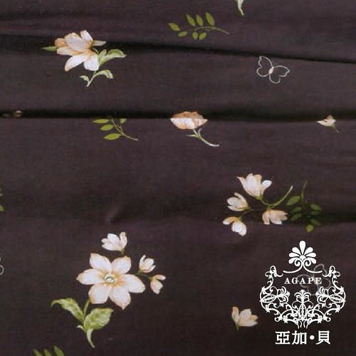  AGAPE亞加‧貝 -MIT台灣製-典雅碎花- 舒柔棉單人3.5x6.2尺兩件式薄床包組(百貨專櫃精品)