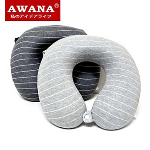 【AWANA】條紋紓壓記憶棉頸枕