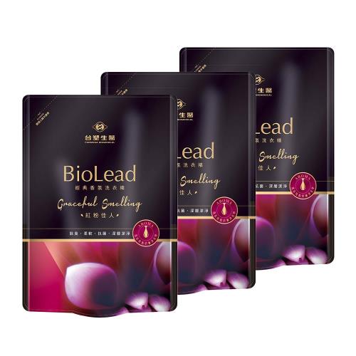 台塑生醫 BioLead經典香氛洗衣精補充包 紅粉佳人1.8kg(3包入)