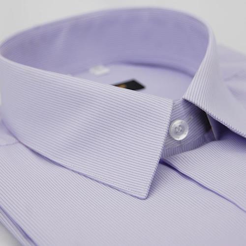 任-【金安德森】紫底黑細紋涼感短袖襯衫