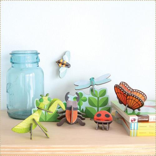 美國Petit Collage - 立體組裝拼圖 - 花園小蟲