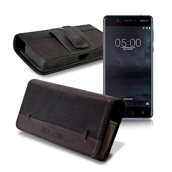 CB OPPO A57 / Nokia 5 / InFocus M5s / 小米6 品味柔紋橫式腰掛皮套