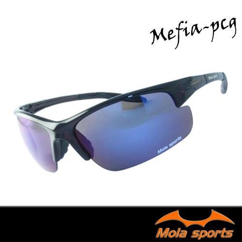 【MOLA SPORTS 摩拉】運動太陽眼鏡  彩色鍍膜 超輕量 戶外 自行車 跑步 Mefia-pcg