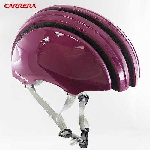 CARRERA義大利 Foldable 收縮式伸縮自行車安全帽-紫色Purple