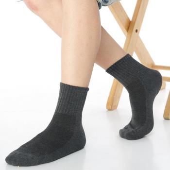 【KEROPPA】可諾帕細針毛巾底5比1氣墊1/2短襪(男女適穿)x3雙C91006