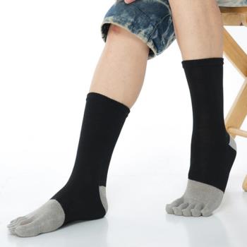 【KEROPPA】可諾帕吸濕排汗竹炭保健1/2五趾男襪x2雙C90009