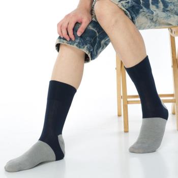 【KEROPPA】萊卡竹炭無痕寬口1/2短襪*綜合5雙(男襪)C90003-A