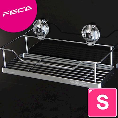 FECA非卡 無痕強力吸盤 鍍鉻不鏽鋼置物架組(小)