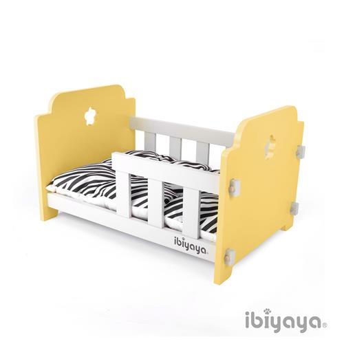IBIYAYA依比呀呀 寵物傢俱系列-寵物欄杆床-黃米(FF1204)