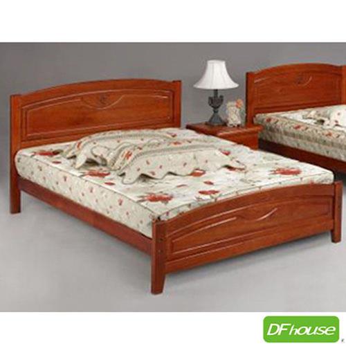 《DFhouse》百合六尺實木床- 單人床 雙人床 床架 床組 實木 木藝床
