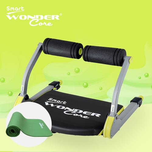 Wonder Core Smart 全能輕巧健身機嫩芽綠+運動墊綠(超值2件組)