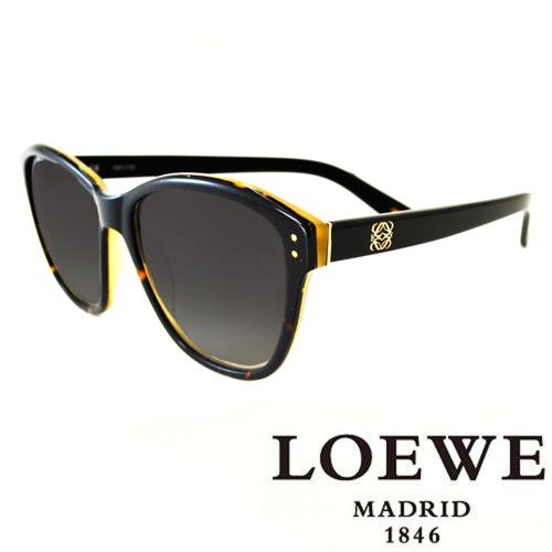 LOEWE 大理石面奢華花片太陽眼鏡（黑） SLW805－0U64