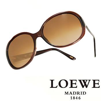 LOEWE 經典3LOGO太陽眼鏡（咖啡） SLW741－0958