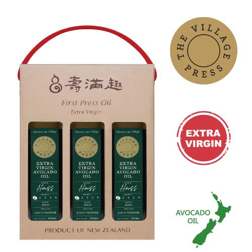 壽滿趣-紐西蘭廚神系列 頂級冷壓初榨黃金酪梨油禮盒(250ml x3瓶)
