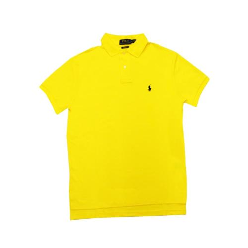Ralph Lauren 小馬球經典戰馬短袖POLO衫-黃/黑