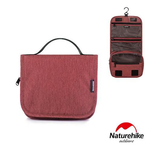 Naturehike 吊掛式萬用旅行收納防水分裝盥洗包 紅色