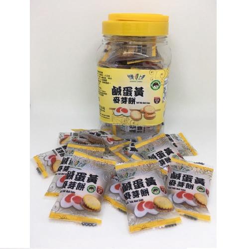 台灣上青 鹹蛋黃麥芽餅X6罐/200g/罐 