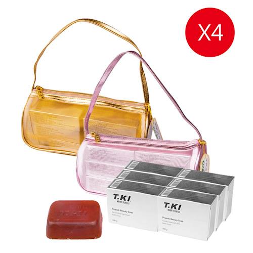 T.KI蜂膠美顏皂禮盒 6入X4組(加贈T.KI蜂膠牙膏體驗品X8)