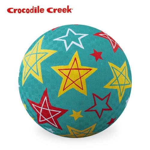 美國Crocodile Creek  7吋兒童運動遊戲球-彩繪星星