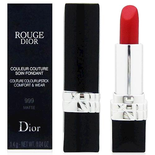 Dior迪奧 藍星絲絨霧感唇膏-精巧版1.4g #999+原廠隨機針管一份(公司貨)