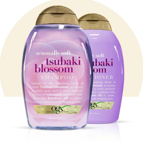 美國Ogx日本山茶花洗髮乳*2+潤髮乳*1共(13oz/385ml)*3