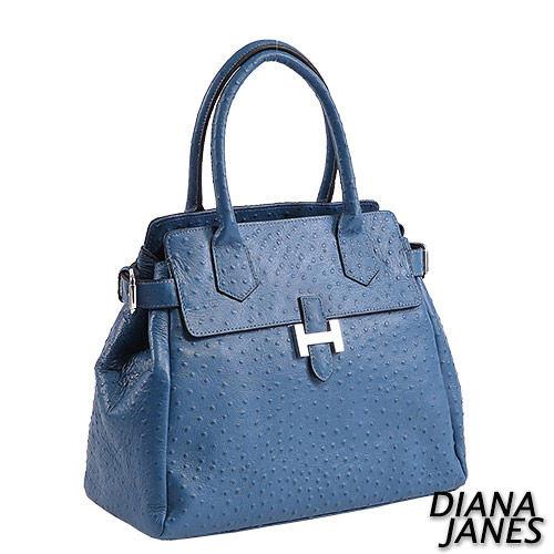 Diana Janes 鴕鳥壓紋時尚手提包