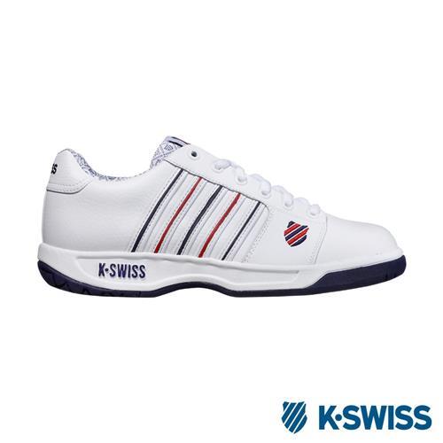K-Swiss Lozan III休閒運動鞋-女-白/藍/紅