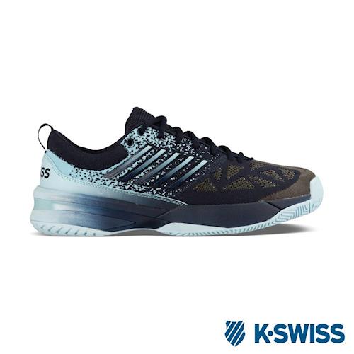 K-Swiss Knitshot專業網球鞋-男-黑/藍漸層