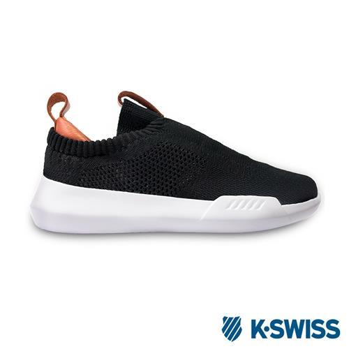 K-Swiss Gen-K Icon Knit休閒運動鞋-女-黑/珊瑚紅