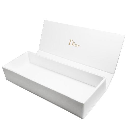 任-Dior 迪奧 質感光透壓紋長型收納盒